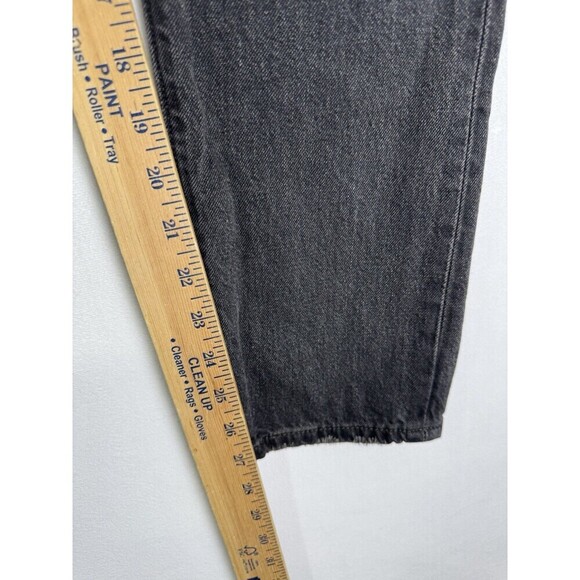 Levis 501 xx Skinny Jeans Womens 27x28 Black Button Fly Denim Distressed Cotton - Picture 7 of 13